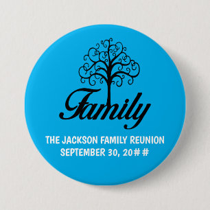 Family reunion tree button