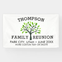 Family Reunion Tree Custom Name Location Date