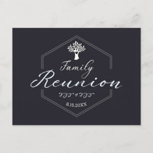 Family Reunion Tree Invitation Postcard