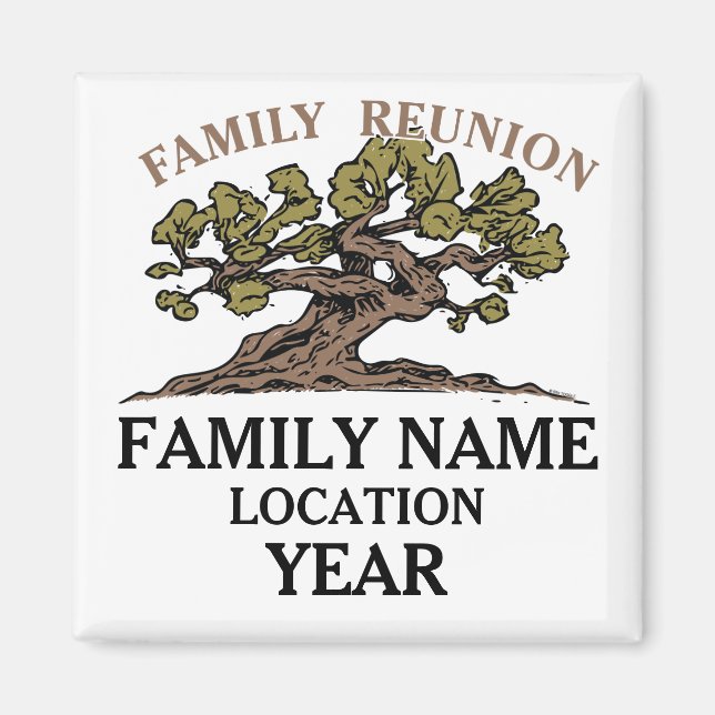 Family Reunion Tree Magnet (Front)