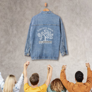 Family reunion tree, name and Date Denim Jacket