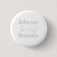 Family Reunion Typography Minimal Grey Keepsake