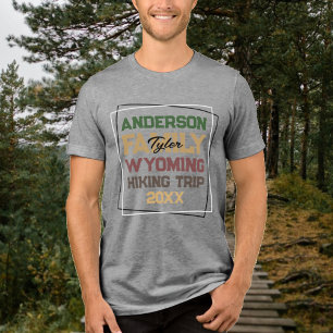 Family Reunion Vacation Hiking Trip Tri-Blend Shirt