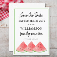 Family Reunion Watermelon Save The Date 
