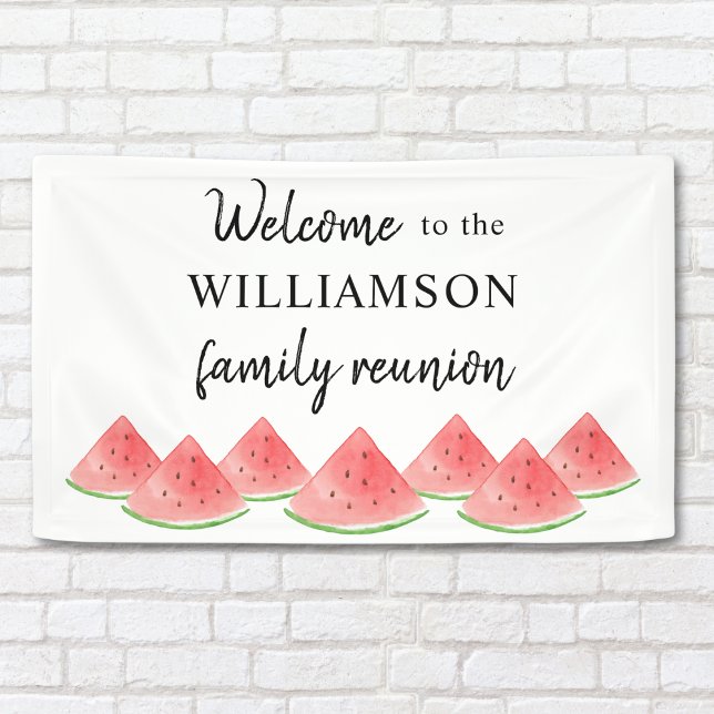 Family Reunion Watermelon Welcome Banner (Creator Uploaded)