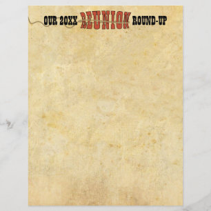 Family Reunion Western Letter Flyer Invitation