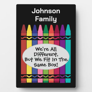 Family Reunion with a Custom Plaque