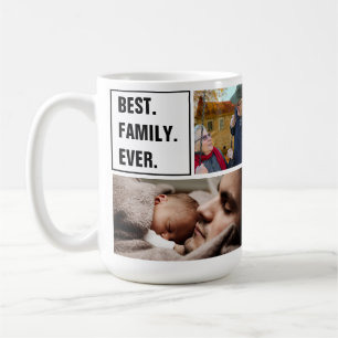 Family Reunions Photo Collage and Custom Text Coffee Mug