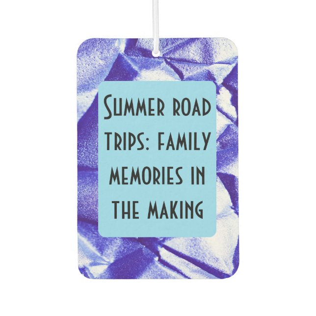 Family road trip cutom quote air freshener (Front)