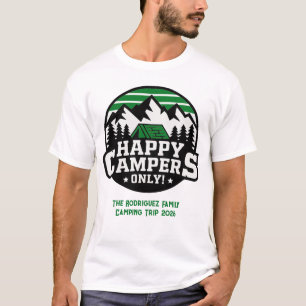 Family Road Trip Matching Happy Campers T-Shirt