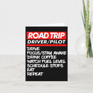 Family Road Trip Shirts Funny Vacation Summer Outd Card