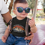Family Road Trip Vacation Mountains Custom Reunion Baby T-Shirt<br><div class="desc">This awesome sunset over rocky mountains in nature makes a great image for a set of customized t-shirts for a family reunion, road trip, or summer vacation. Commemorate your holiday week with matching tees for mom, dad, brother and sister. Just add your own last name and the year with our...</div>