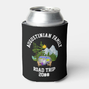 Family Road Trip Van Life Monogram Can Cooler