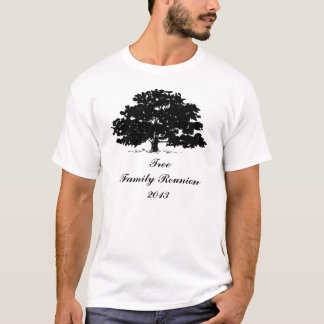Family Roots: Customizable Oak Tree Reunion T-Shirt