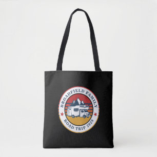 Family RV Road Trip Reunion Matching Swag Custom Tote Bag