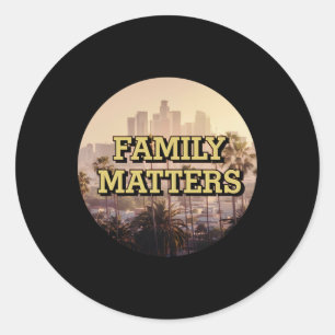 Family S  Classic Round Sticker