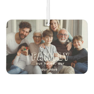 Family Script Collage Chic  Air Freshener