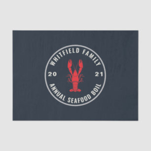 Family Seafood Boil Party 4th of July Custom Tissue Paper