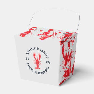 Family Seafood Boil Personalized Lobster Favor Box