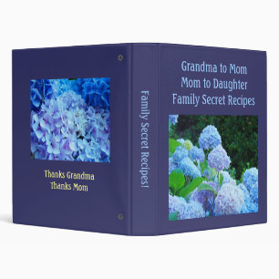 Family Secret Recipes! binder Grandma Mom Daughter