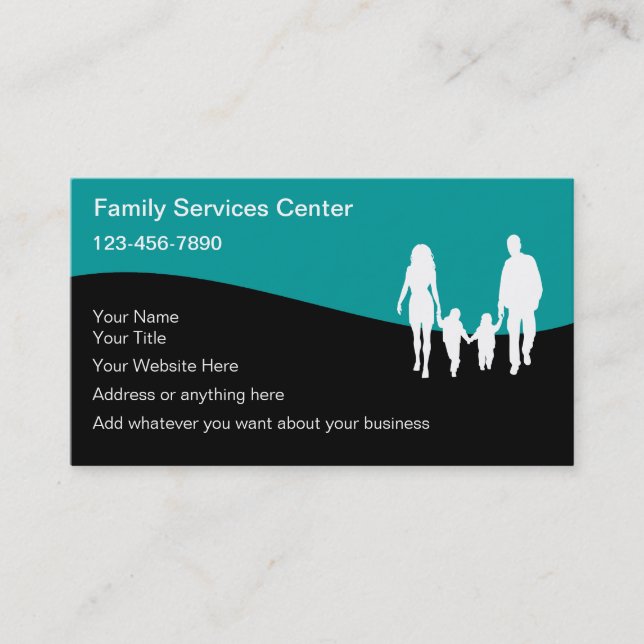 Family Services Business Cards (Front)