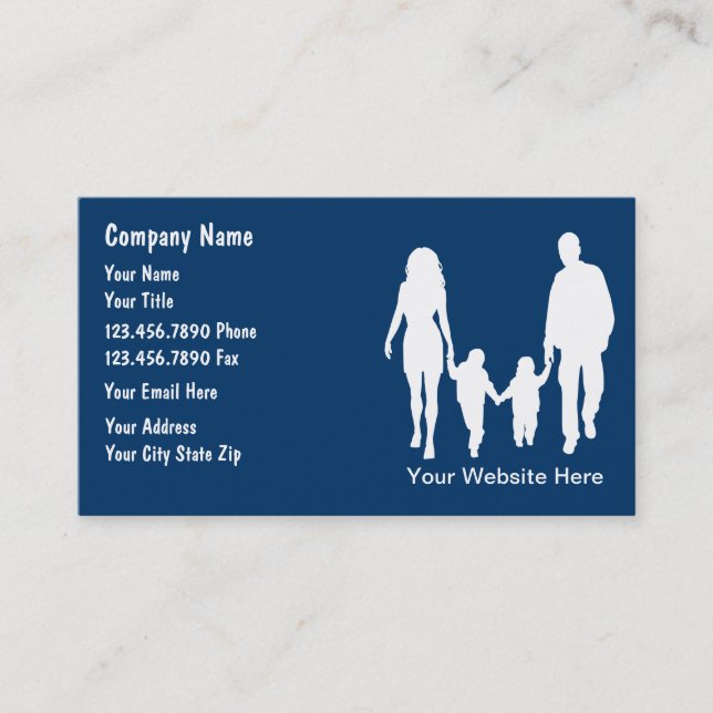 Family Services Business Cards (Front)