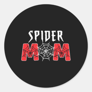 Family Spider Mom Spider Dad Matching Birthday The Classic Round Sticker