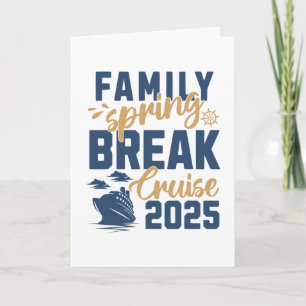 Family Spring Break Cruise 2025 Family Vacation Ma Card