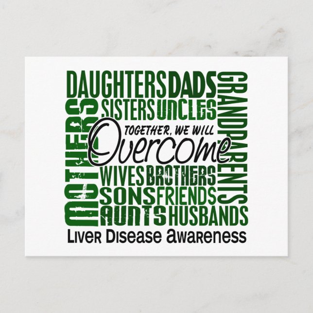 Family Square Liver Disease Postcard (Front)