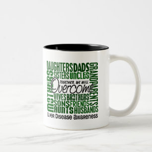 Family Square Liver Disease Two-Tone Coffee Mug