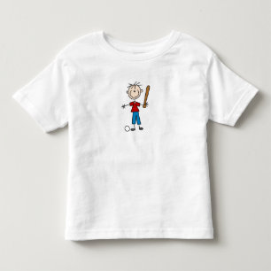 Family Stick Figure Baseball Shirt