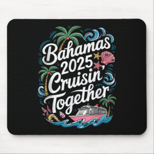 Family Summer Bahamas Cruising Together 2025 Match Mouse Pad