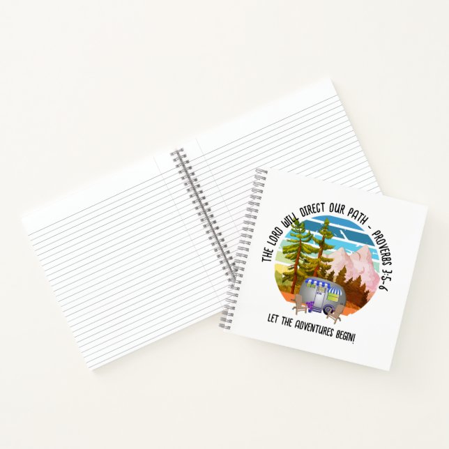 Family Summer Camping Christian Van Life Notebook (Inside)