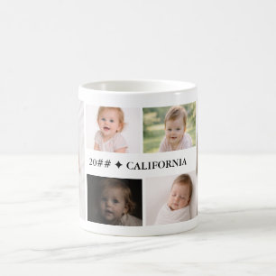 Family Summer Photo Collage with 6 Photos ☀️ Coffee Mug