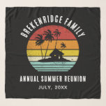 Family Summer Reunion Beach House Matching Scarf<br><div class="desc">Going on a family summer reunion vacation? Customize this retro designs for the whole family by adding your family name or custom text, and year of the adventure. I hope it’s not just about the cool design that caught your eye but the fact you’ll never find it in a department...</div>