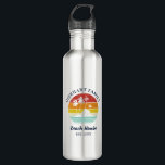 Family Summer Vacation Beach House Seaside Fun 710 Ml Water Bottle<br><div class="desc">Customize these camping retro designs for your beach or lake house by adding your family name or custom text, and year. I hope it’s not just about the cool design that caught your eye but the fact you’ll never find it in a department store rather makes this unique for you...</div>