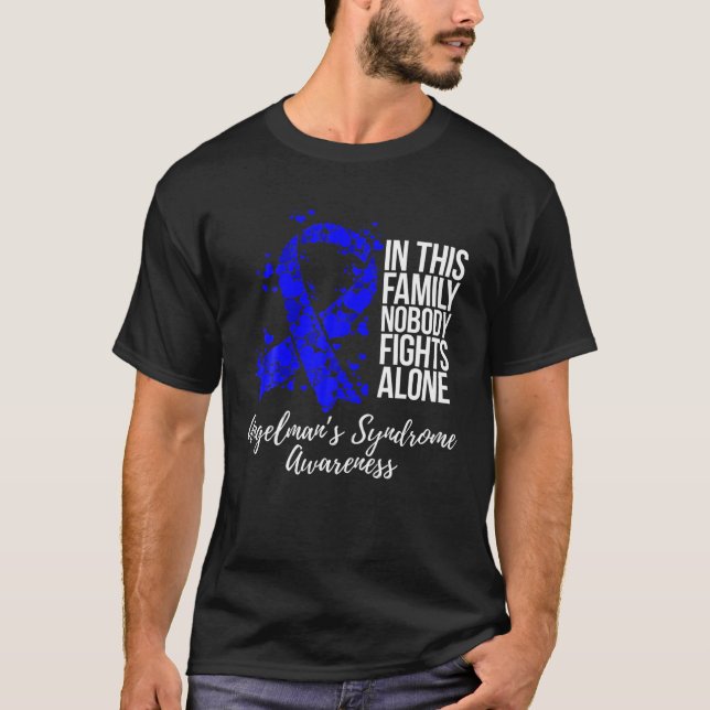 Family Support Angelman Syndrome Awareness T-Shirt (Front)