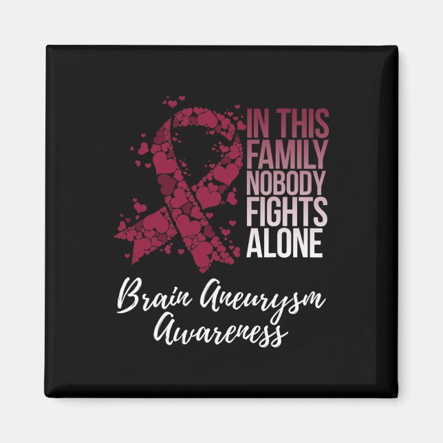 Family Support Brain Aneurysm Awareness  Magnet (Front)
