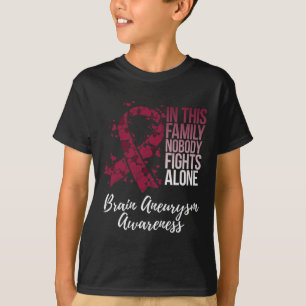 Family Support Brain Aneurysm Awareness T-Shirt