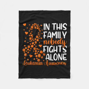 Family Support Leukaemia Awareness  Fleece Blanket