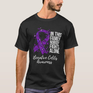 Family Support Ulcerative Colitis Awareness T-Shirt