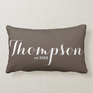 Family Surname Lumbar Pillow Thompson Brown