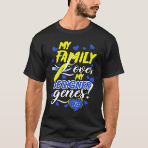 Family T21 World Down Syndrome Awareness Day Kids T-Shirt