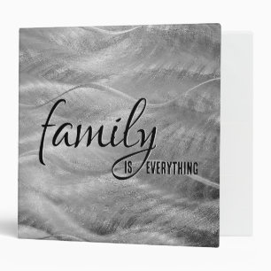 Family Text on Metal Binder