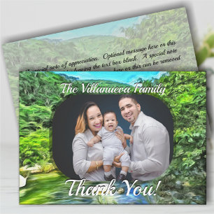 Family Thank You Vallarta River South 0366 Card