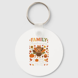 Family Thanksgiving 2025 Matching Turkey Crew Fall Keychain