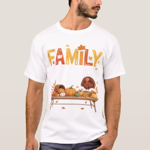 Family Thanksgiving 2025 Thankful For My Tribe Ess T-Shirt