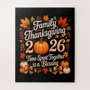 Family Thanksgiving 2026 Thanksgiving Crew Jigsaw Puzzle