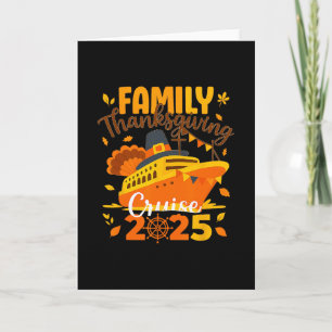 Family Thanksgiving Cruise 2025 Vacation Card