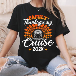 Family Thanksgiving Cruise Custom Year Cruise Ship T-Shirt
